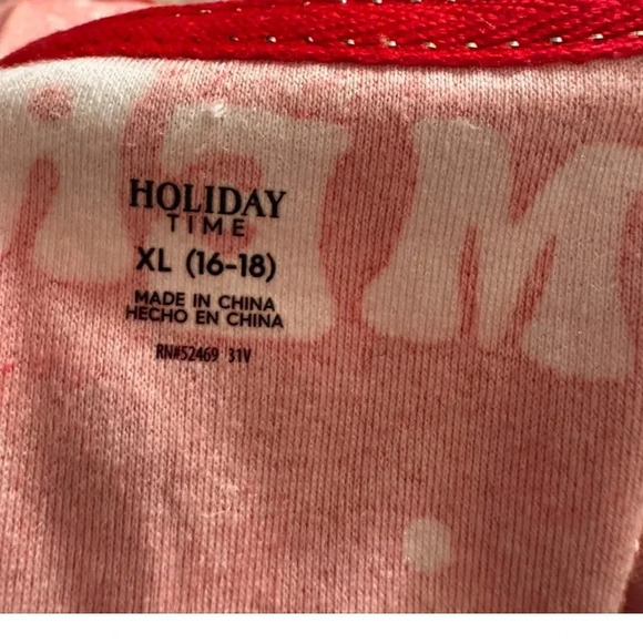 Holiday Time Christmas Family Matching Pajamas Set Red Cartoon Winter Size L/XL - Picture 4 of 15